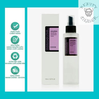 Nước hoa hồng giảm mụn cosrx aha bha clarifying treatment toner 150ml