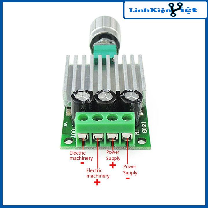 Mạch Điều Khiển Tốc Độ Động Cơ PWM V6 12-24VDC 10A Kích Thước Nhỏ Công Suất Cao
