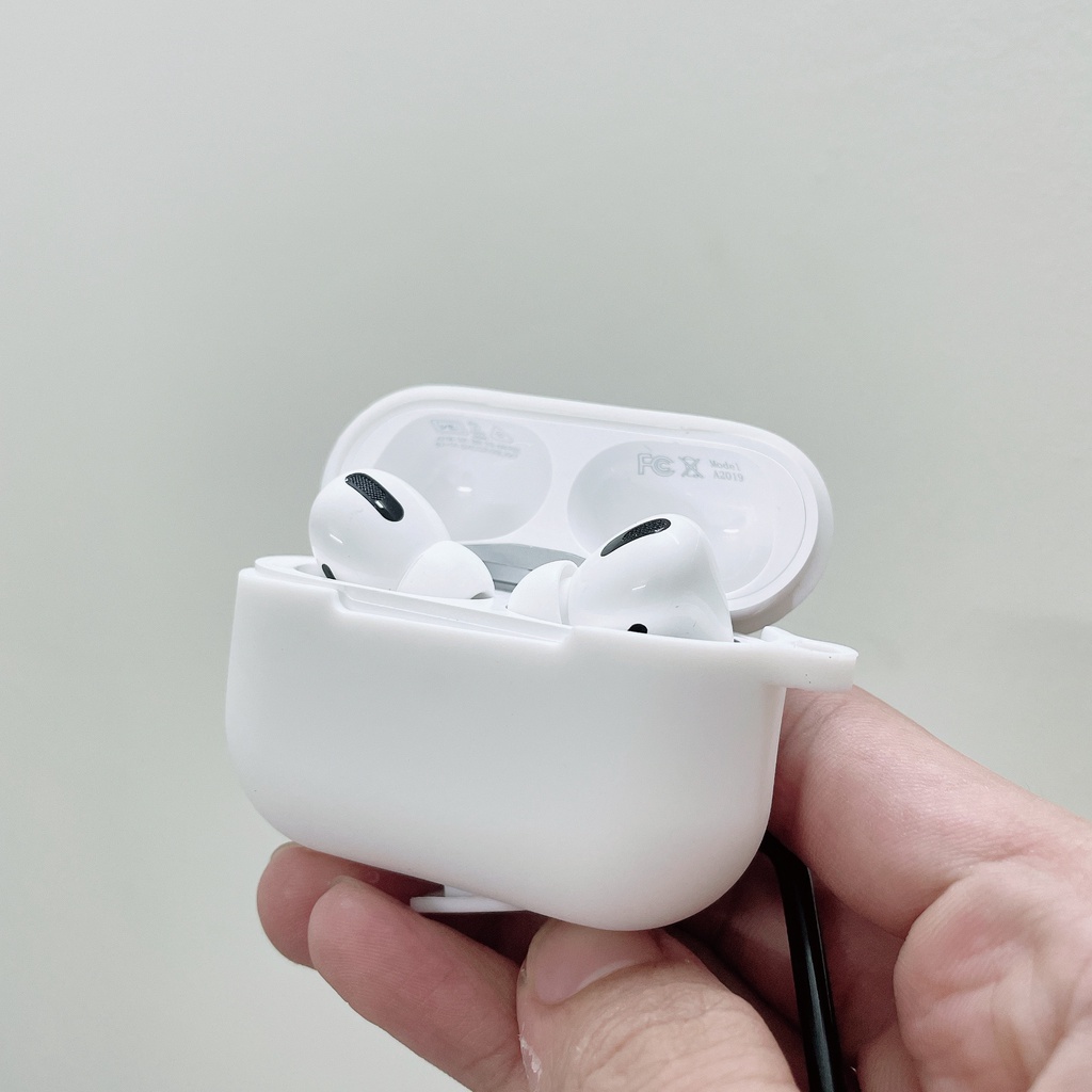 Vỏ Bao silicon dẻo trơn đựng tai nghe bluetooth pro TRẮNG TRONG