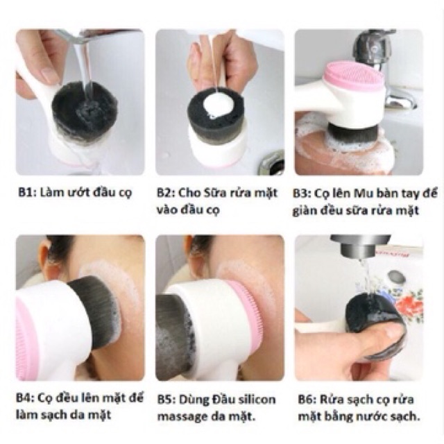 Cọ rửa mặt 2 đầu | BigBuy360 - bigbuy360.vn