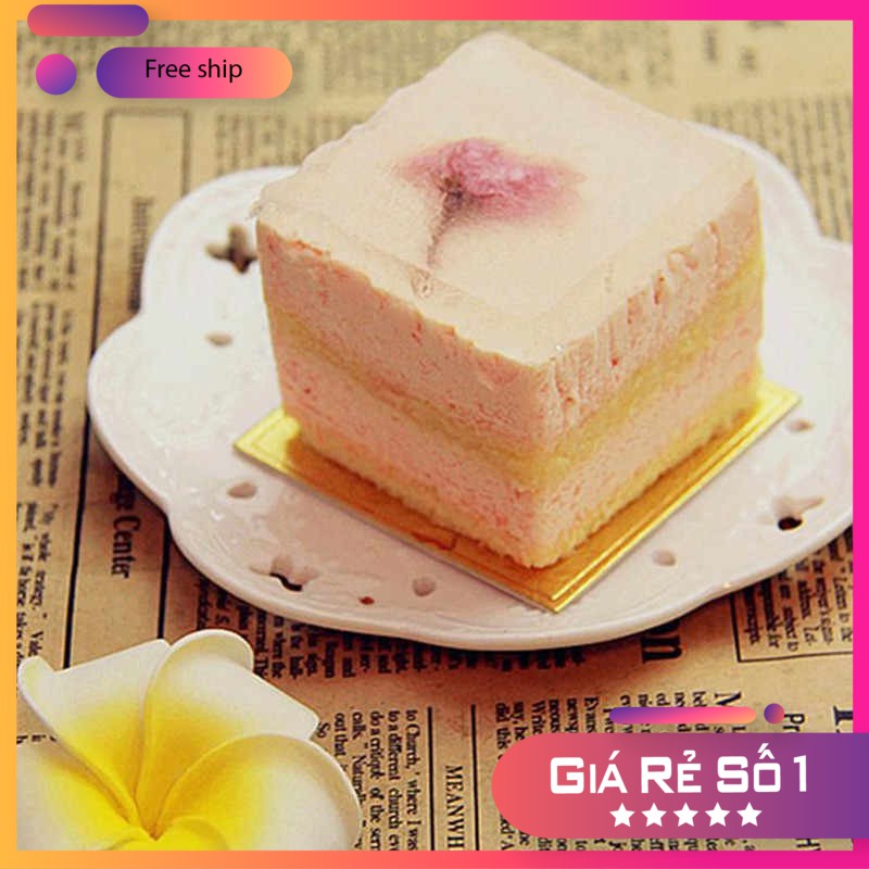 Đế lót bánh mousse ⚡ MẪU MỚI ⚡ 10 cái đế lót bánh mini hình vuông 8.5cm