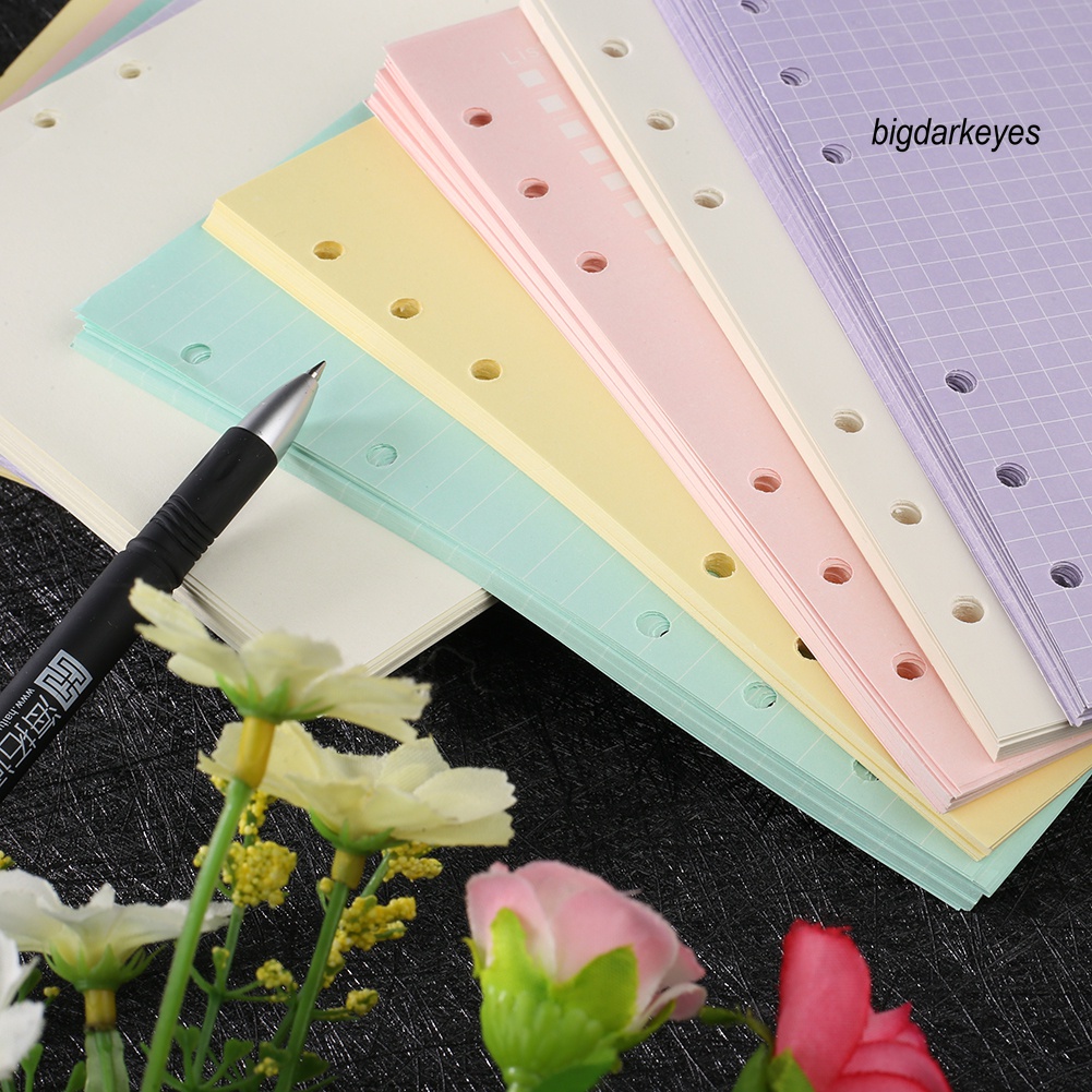 Set 40 Giấy Làm Sổ Tay 6 Lỗ Khổ A5/A6 Tiện Dụng
