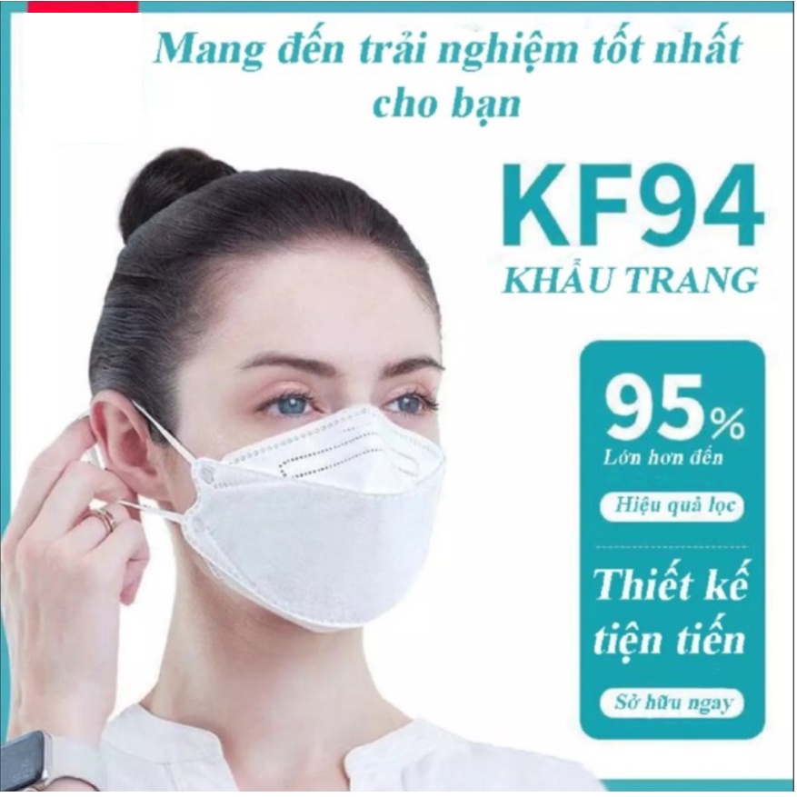 Set 10 Chiếc Khẩu trang 4 Lớp KF94 Chống Bụi Mịn Và Kháng Khuẩn Hàng Cao Cấp