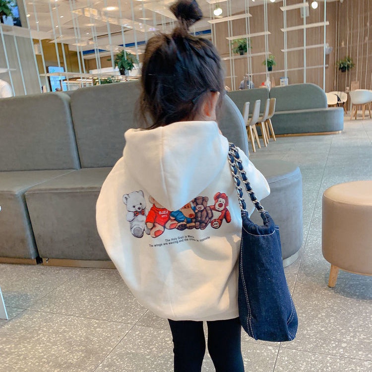 Áo Hoodie Dày Dặn Phong Cách Phương Tây Thời Trang Thu Đông Mới Cho Bé Gái