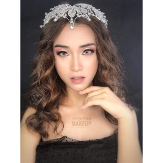 Vương miện chóp nhọn viền cườm HHHV