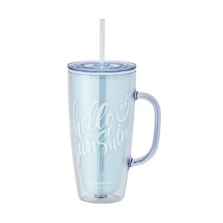 [Quà tặng không bán] Ly nhựa 2 lớp kèm ống hút 720ml