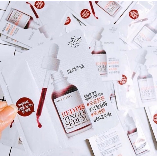 Gói dùng thử Sample Red Peel Tingle Serum mẫu mới