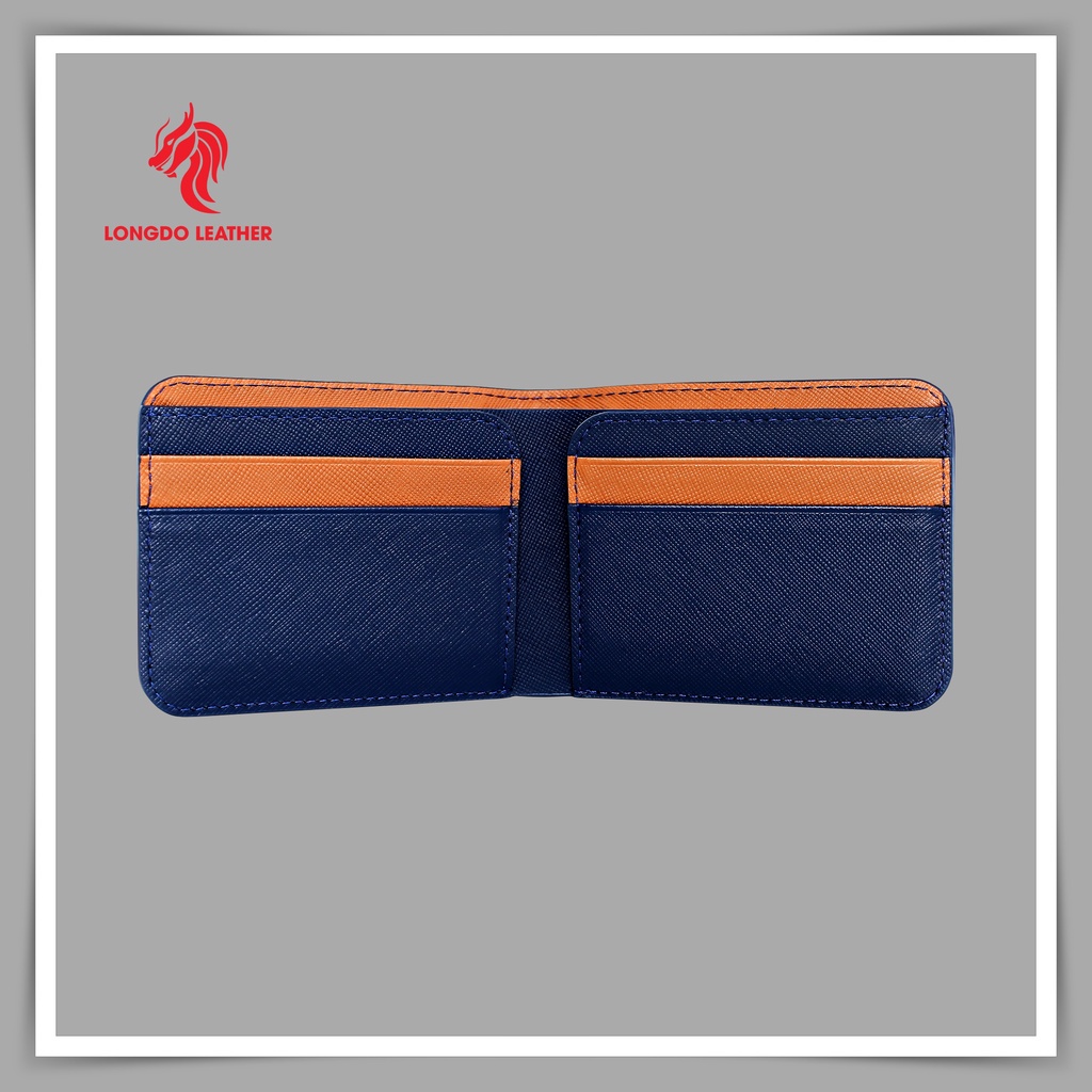 Ví da nam cao cấp - Cam kết da bò thật 100% - Hàng chính hãng thương hiệu Longdo Leather - B07