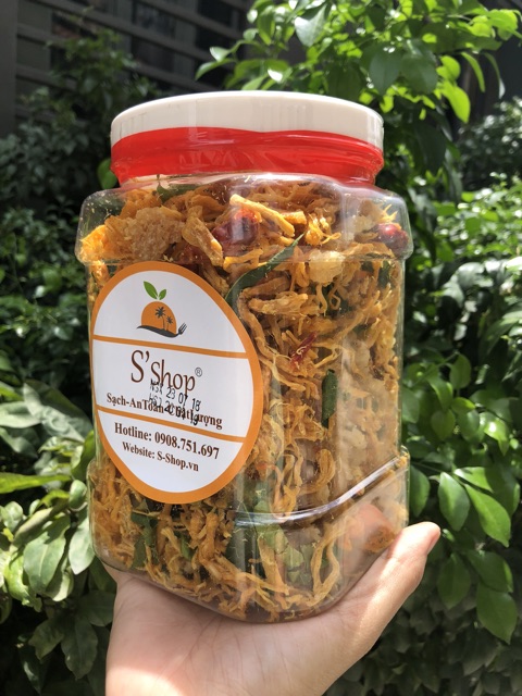 Cơm cháy lắc khô gà S'shop hộp to 500g