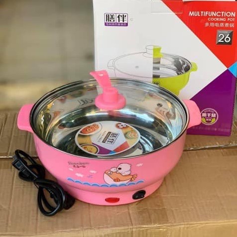NỒI LẨU ĐIỆN RUỘT INOX SIXE SIÊU TO TIỆN DỤNG - SIZE 26CM, 28CM