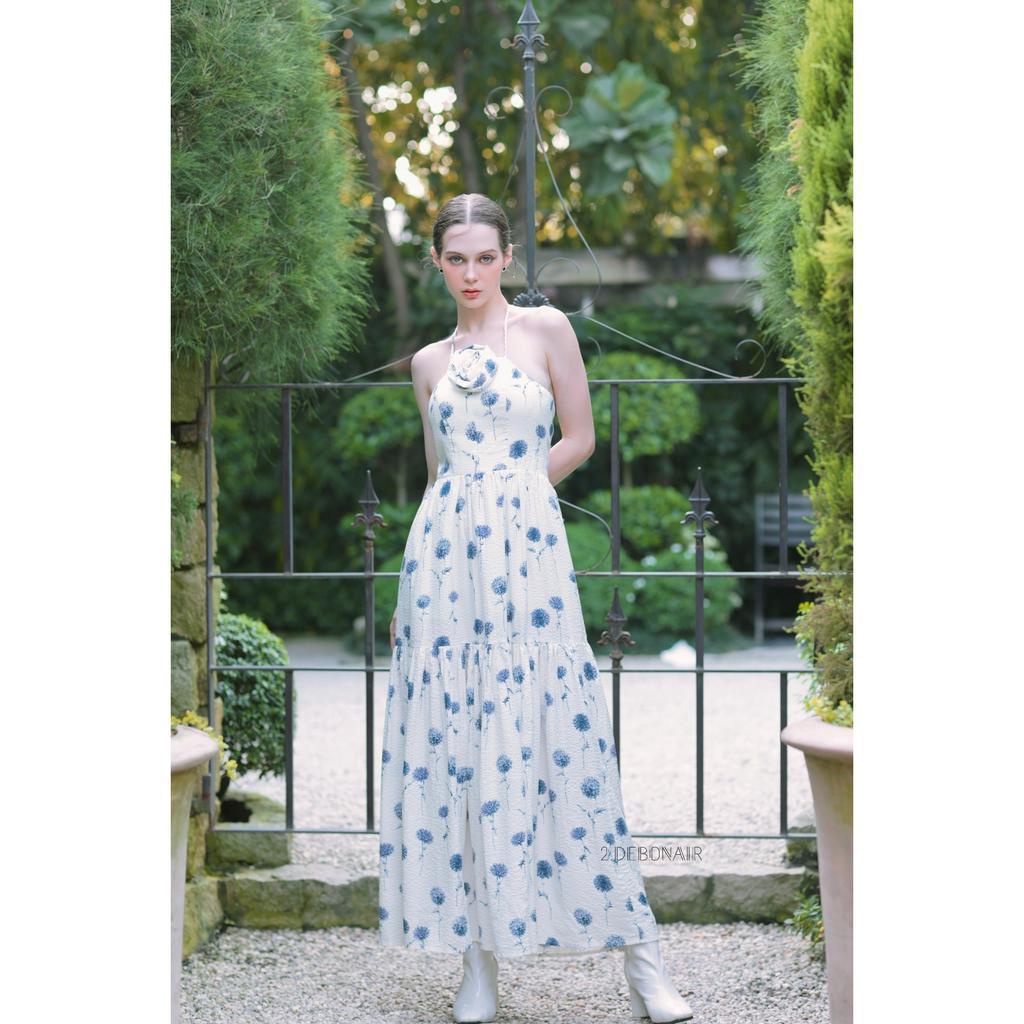Đầm hoa maxi 2 dây xẻ tà Sunny Dress