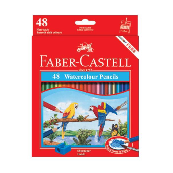 BÚT CHÌ MÀU NƯỚC CAO CẤP FABER CASTELL 12/24/36/48 (HỘP GIẤY / HỘP THIẾC)