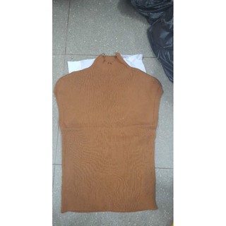 áo len cao cổ sát nách