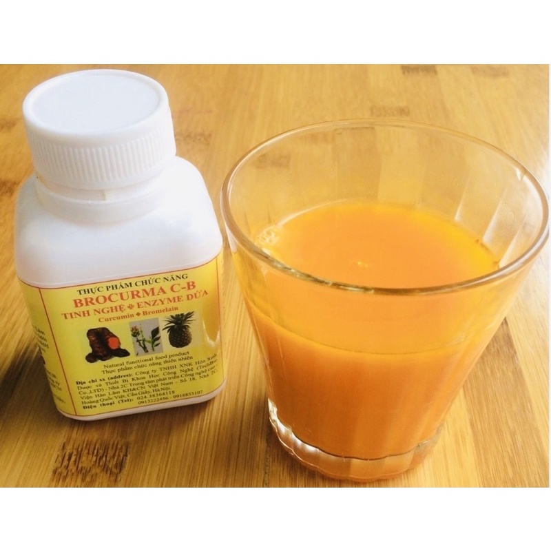 Tinh nghệ và enzime Dứa Brocurma C-B Viện Hàn lâm KH&CN Việt Nam