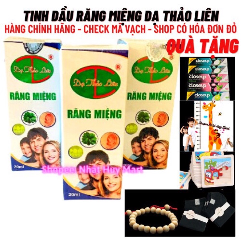 Tinh dầu răng miệng Dạ Thảo Liên sâu răng hôi miệng