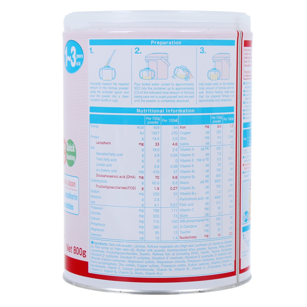 Sữa bột Meiji số 1 800g