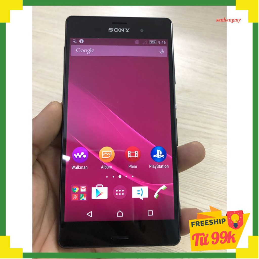 Điện thoại cũ sony xperia z3 bộ nhớ 32gb ram 3gb mới 99% giá rẻ