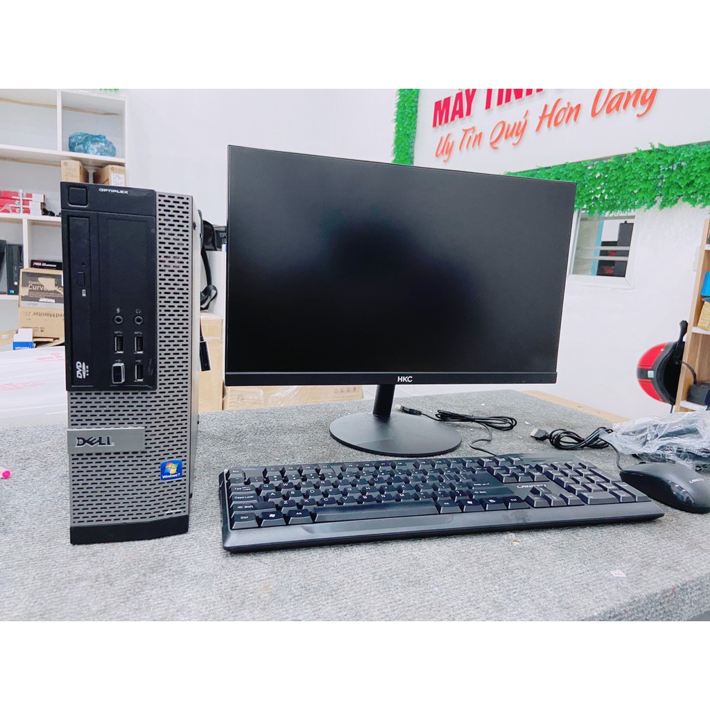 Bộ máy tính Văn phòng Dell Optiplex (Core i7 2600 - Core i5 - Ram 8Gb - SSD 120Gb) Màn hình full viền HKC 22 inch | BigBuy360 - bigbuy360.vn