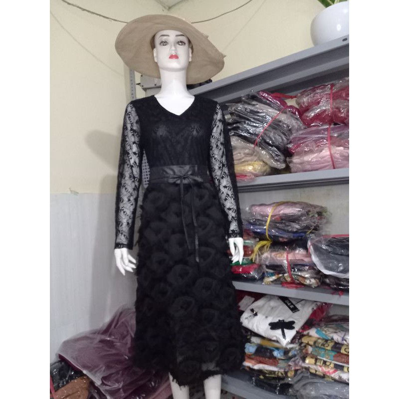 Sale Hàng Nhập Đầm Xòe Ren 2 Lớp Cao Cấp