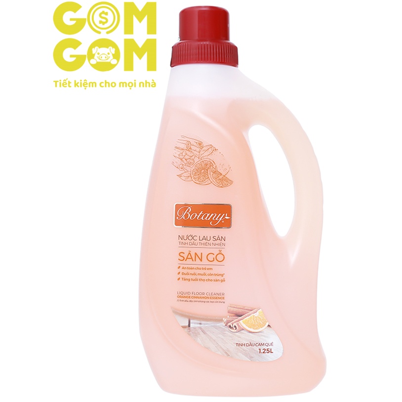 Nước Lau Sàn Gỗ Botany Cam Quế chai 1.25 lít