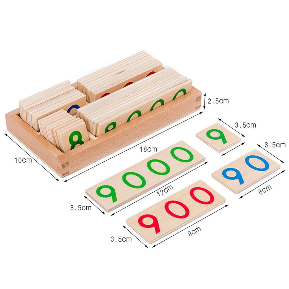 LAYOR1 Bộ Đồ Chơi Học Toán Bằng Gỗ Từ 1-9000 Cho Bé