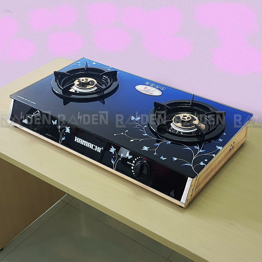 [Mã ELTECHZONE giảm 5% đơn 500K] Bếp ga đôi mâm kiềng rời Kamachi KM-515X