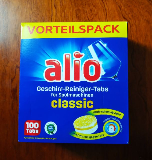 Viên rửa bát Alio 100 viên Classic (hàng Đức)