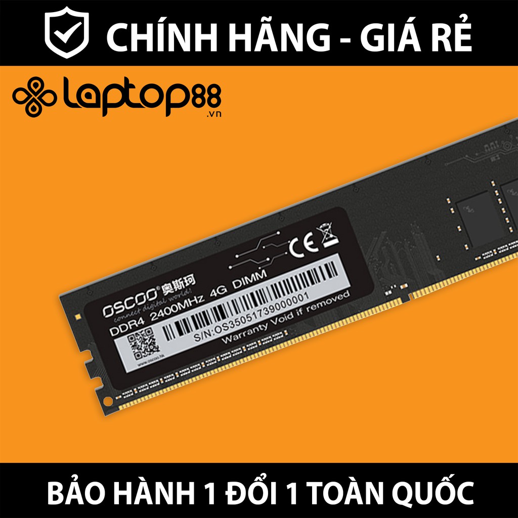 RAM Máy bàn PC - Oscoo DDR4 2400MHz - 2666MHz - Chính hãng phân phối - Bảo hành 36 tháng 1 đổi 1