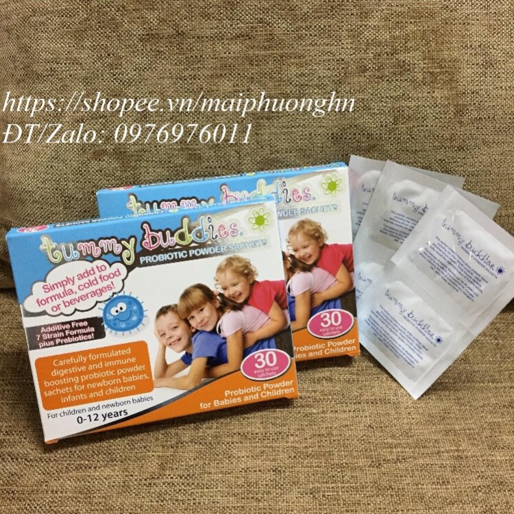 Men vi sinh Tummy Buddies (Anh)