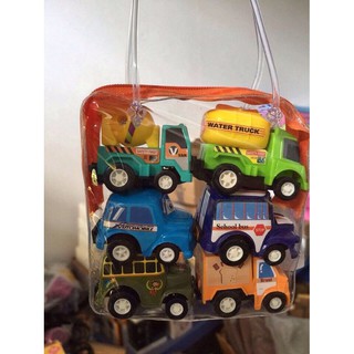 TÚI 6 Ô TÔ ĐỒ CHƠI MINI CHO BÉ