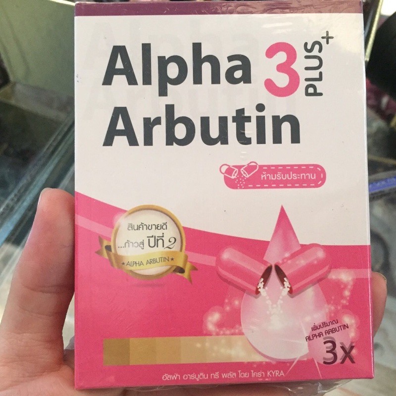 alpha arbutin 3 plus+ viên kích trắng da