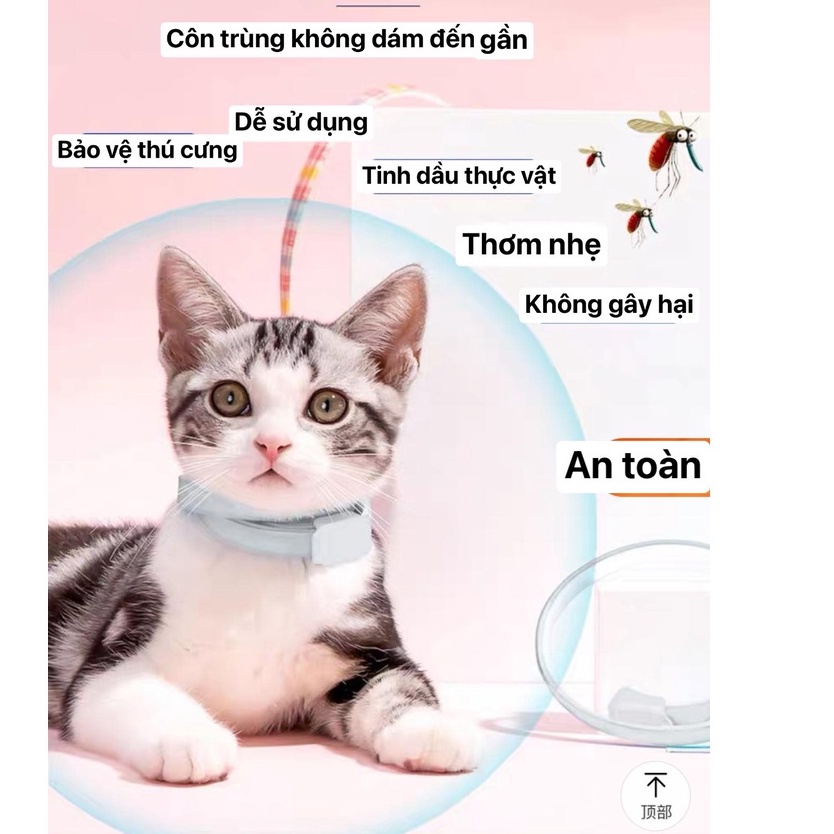 Vòng cổ đặc trị ve rận bọ chét cho chó mèo-CANDYPETS VC