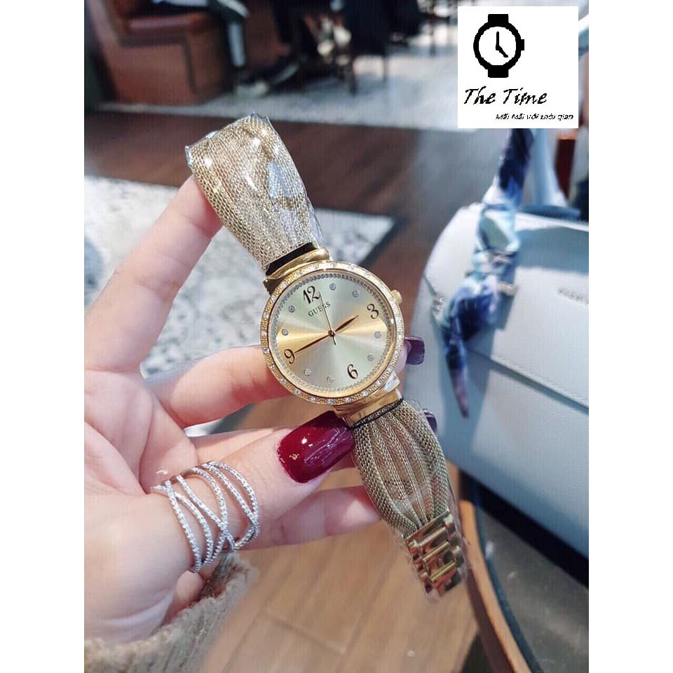 ( Sẵn 3 màu ) Đồng hồ nữ GUESS CHIFFON WATCH W1083L1 /W1083L2 /W1083L3 Case 36mm. 3ATM