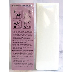 Wax lông Depilatory Paper dạng giấy -100 tờ (tẩy lông,triệt lông hiệu quả)