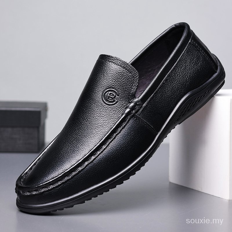 Giày loafer Size lớn 38-48 màu nâu/đen phối tua rua phong cách doanh nhân cho nam