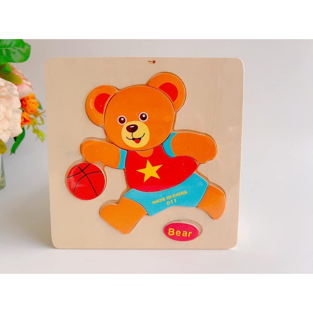 Bộ đồ chơi 10 bảng ghép hình 3D dành cho bé phát triển toàn diện