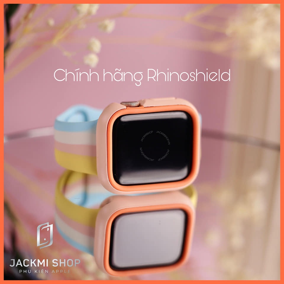 [COMBO 2 MÓN] DÂY SILICON HỌA TIẾT CHO APPLE WATCH + ỐP VIỀN RHINOSHIED CHO APPLE WATCH