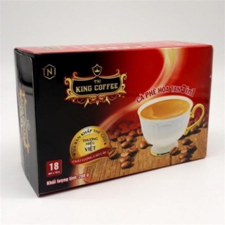 CÀ PHÊ HOÀ TAN 3 IN 1 TNI KING COFFEE HỘP 18 GÓI
