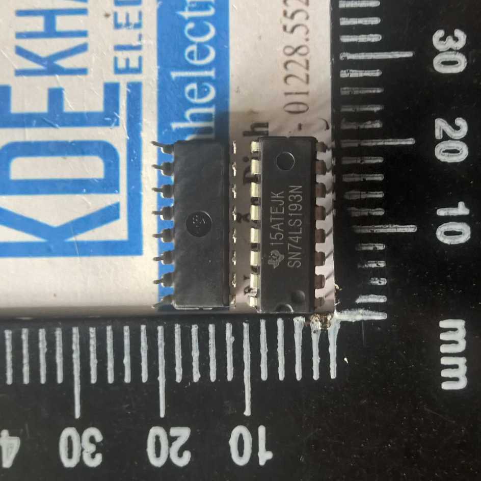 5 CON SN74LS193N 74LS193 DIP-16 IC bộ đếm nhị phân 4 bit đồng bộ kde1427