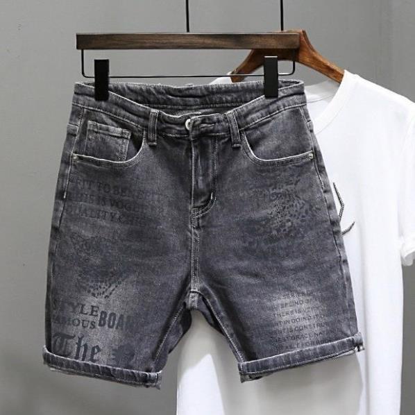 Quần Short Jean Nam Đẹp Chất Bò Co Giãn Cao Cấp, Quần Ngố rách Mẫu Mới Phong Cách Hàn Quốc Q253 ⚡
