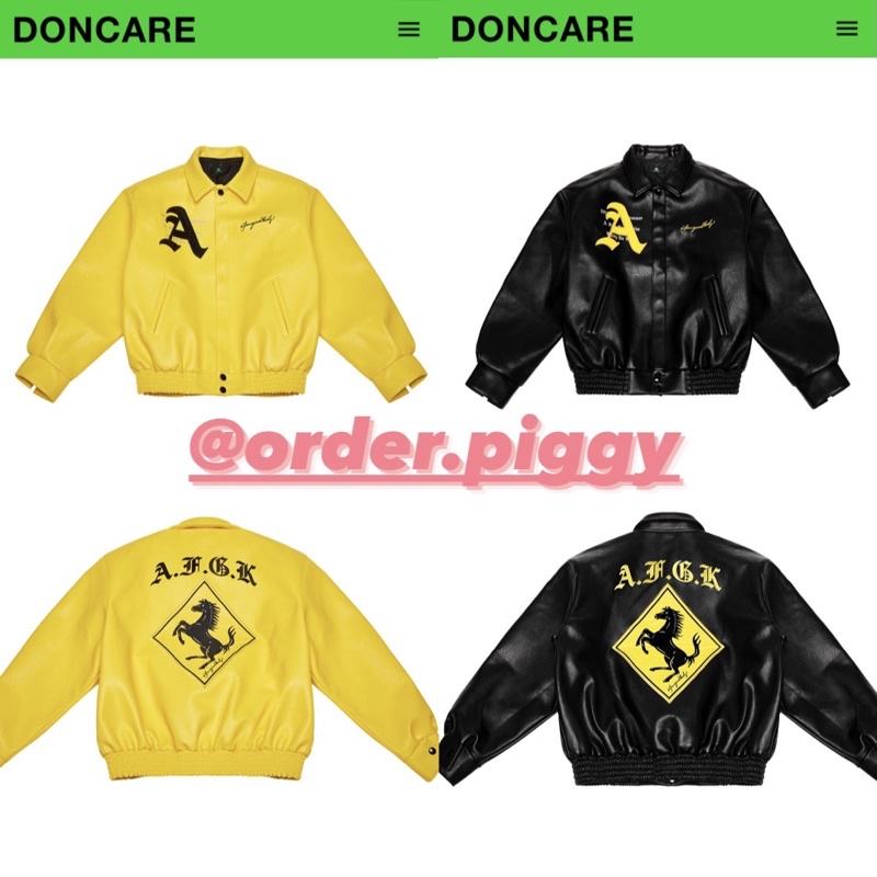 Áo DONCARE RACING LEATHER JACKET - Chính hãng