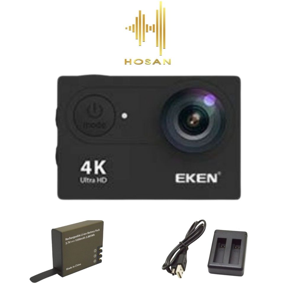 Combo Camera hành trình HOSAN eken H9R pin dự phòng và dock sạc đôi thumbnail