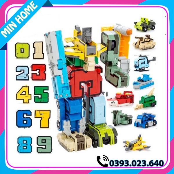 Đồ chơi trí tuệ: Khối lắp rắp con số biến hình kỳ diệu