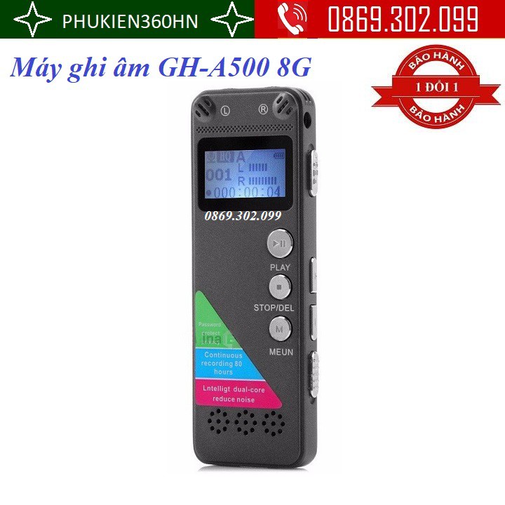 Máy ghi âm Digital Voice Recorder GH-A500 8G