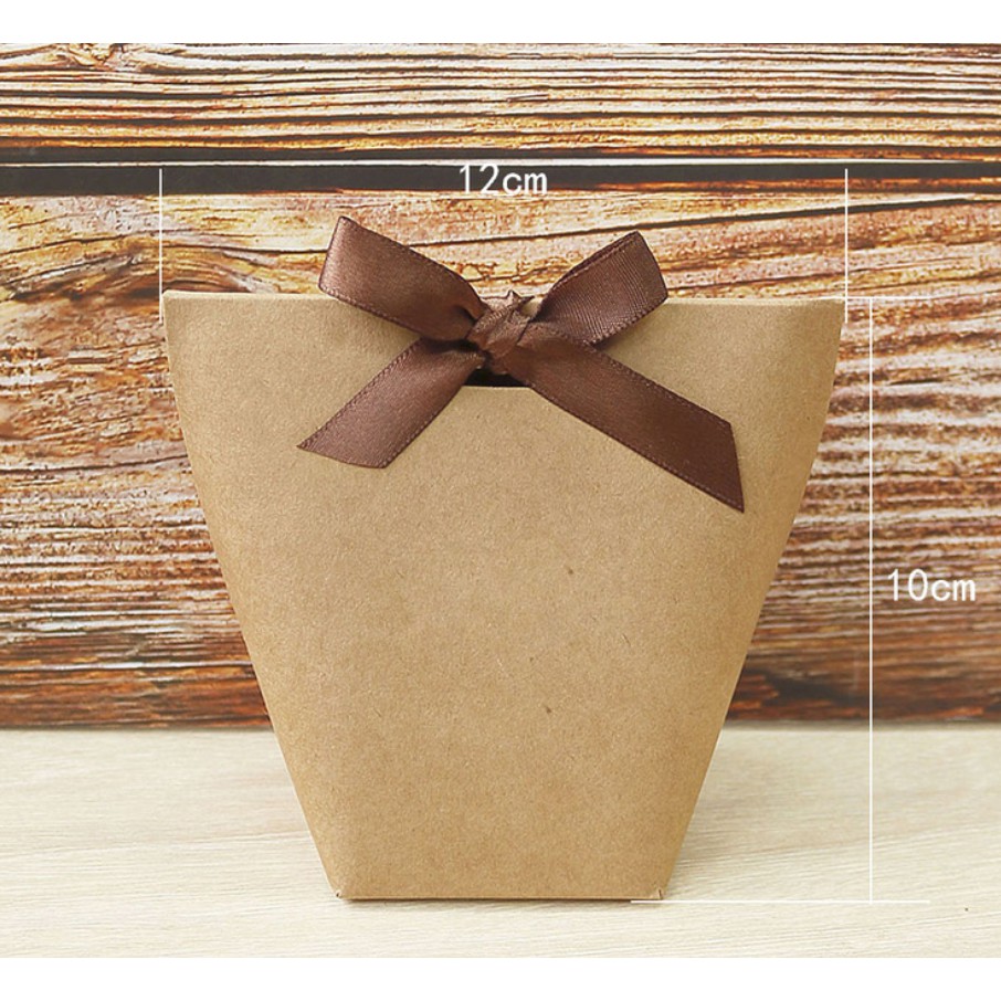 [Sỉ] Hộp quà xếp Merci beaucoup loại nhỏ siêu đẹp giá rẻ, tặng kèm ruy băng | BigBuy360 - bigbuy360.vn