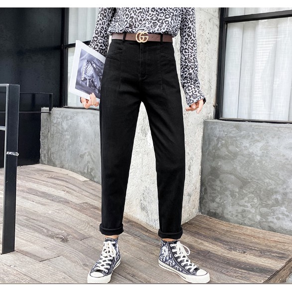 Quần dài ống đứng vải nhung thời trang cho nữ | BigBuy360 - bigbuy360.vn