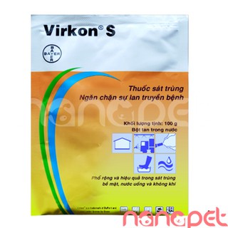 Thuốc sát trùng chuồng trại virkon S 10g va 100g