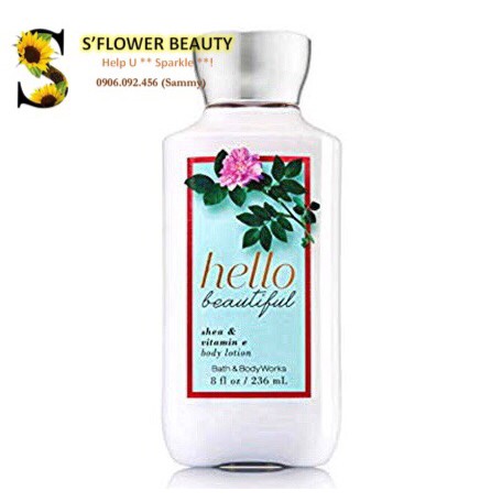 HELLO BEAUTIFUL | Bộ Sản Phẩm Gel Tắm Dưỡng Thể Xịt Thơm Mịn Da Lưu Hương Toàn Thân Bath & Body Works | BigBuy360 - bigbuy360.vn