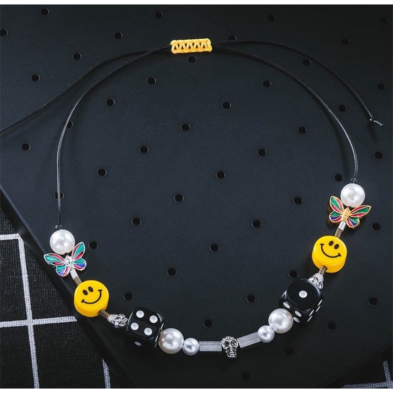 Vòng cổ/vòng tay mặt hình bướm / đầu lâu / viên xúc xắc phong cách hip hop cá tính