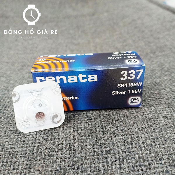 [HOT] Pin đồng hồ đeo tay 337 SR416SW Renata (vỉ 1 viên)